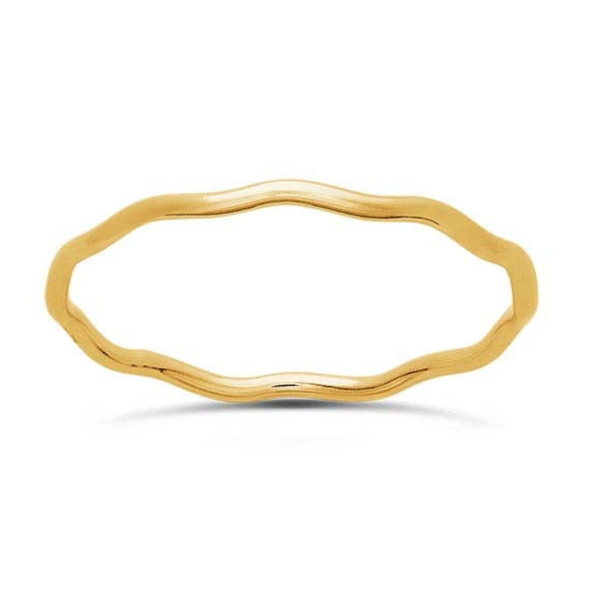 14k Gold Filled 1mm Wavy Stacking Ring