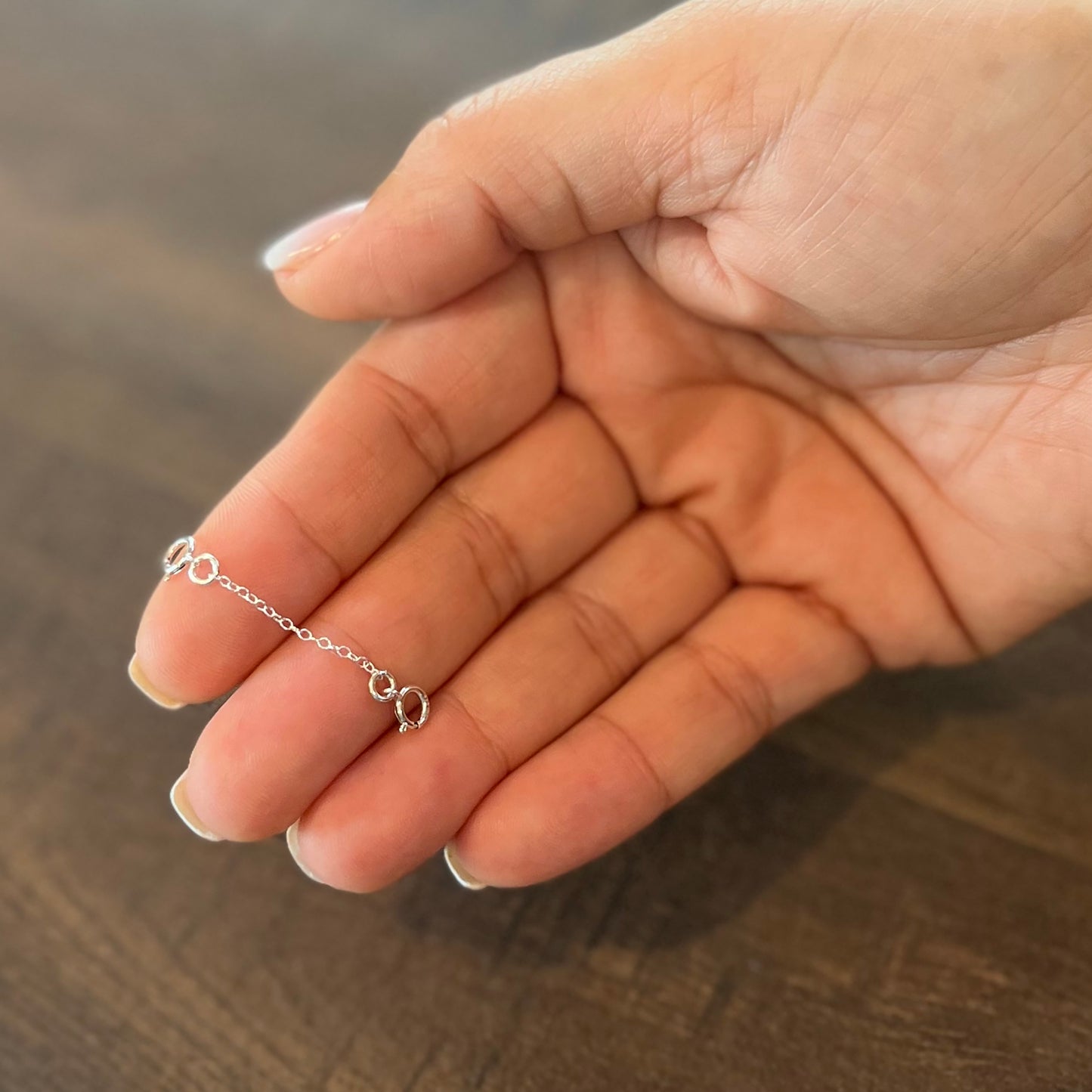 Sterling Silver 1mm Bracelet Safety Chain