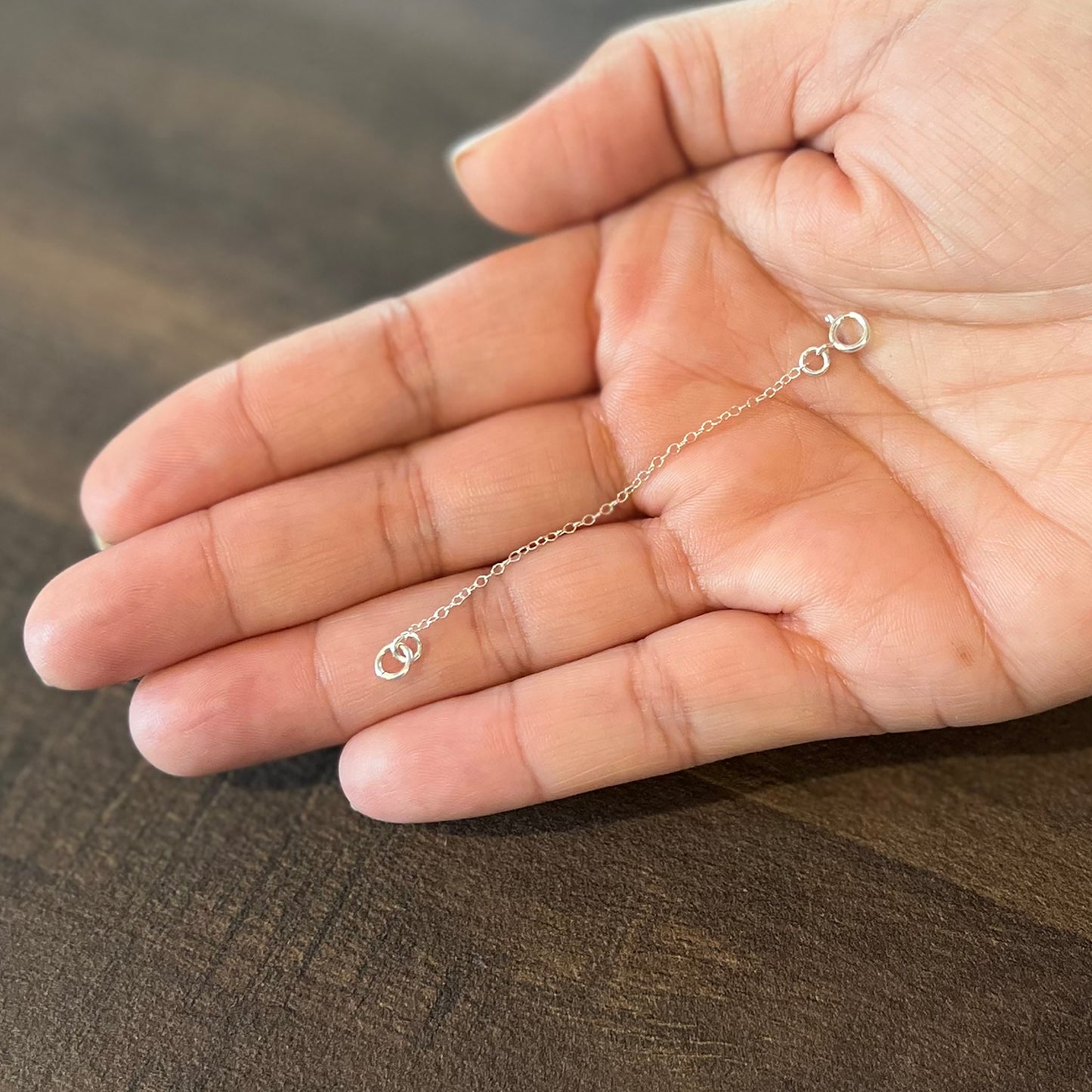 Sterling Silver 1mm Necklace Extender Chain