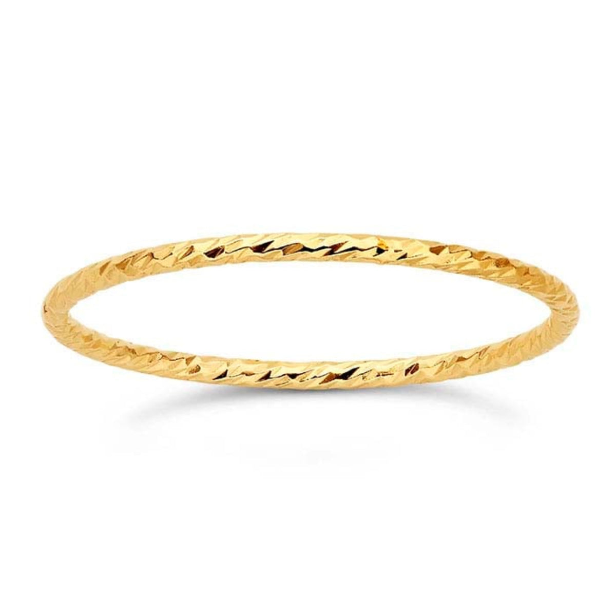 14k Gold Filled 1mm Sparkle Wire Stacking Ring