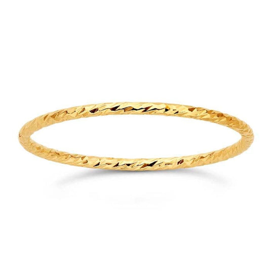 14k Gold Filled 1mm Sparkle Wire Stacking Ring