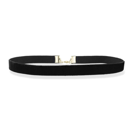 3/8" Black Velvet Choker Necklace