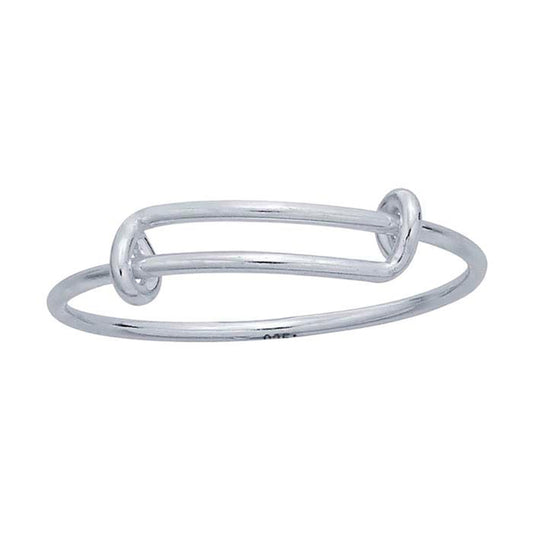 Sterling Silver Expandable Wire Wrap Ring