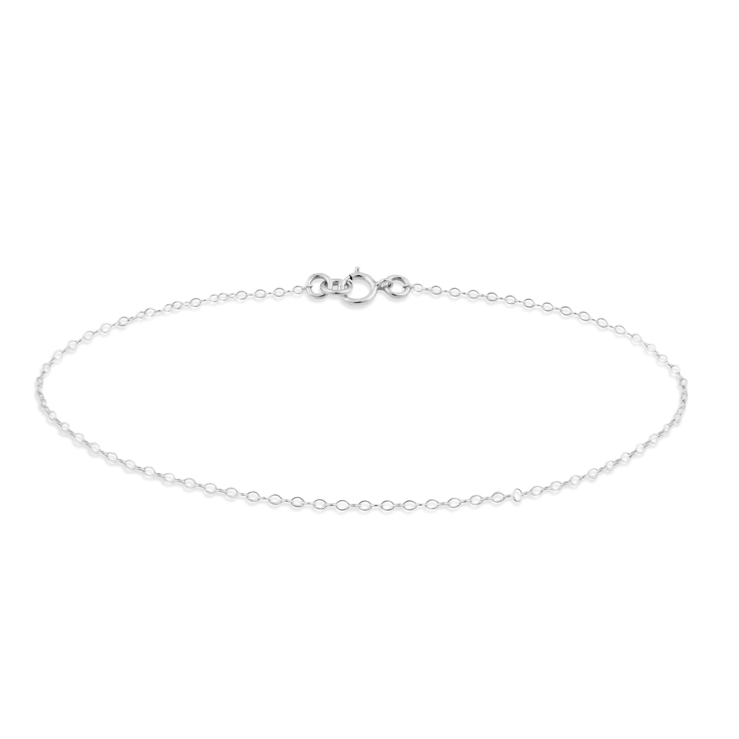 Sterling Silver 1mm Chain Anklet