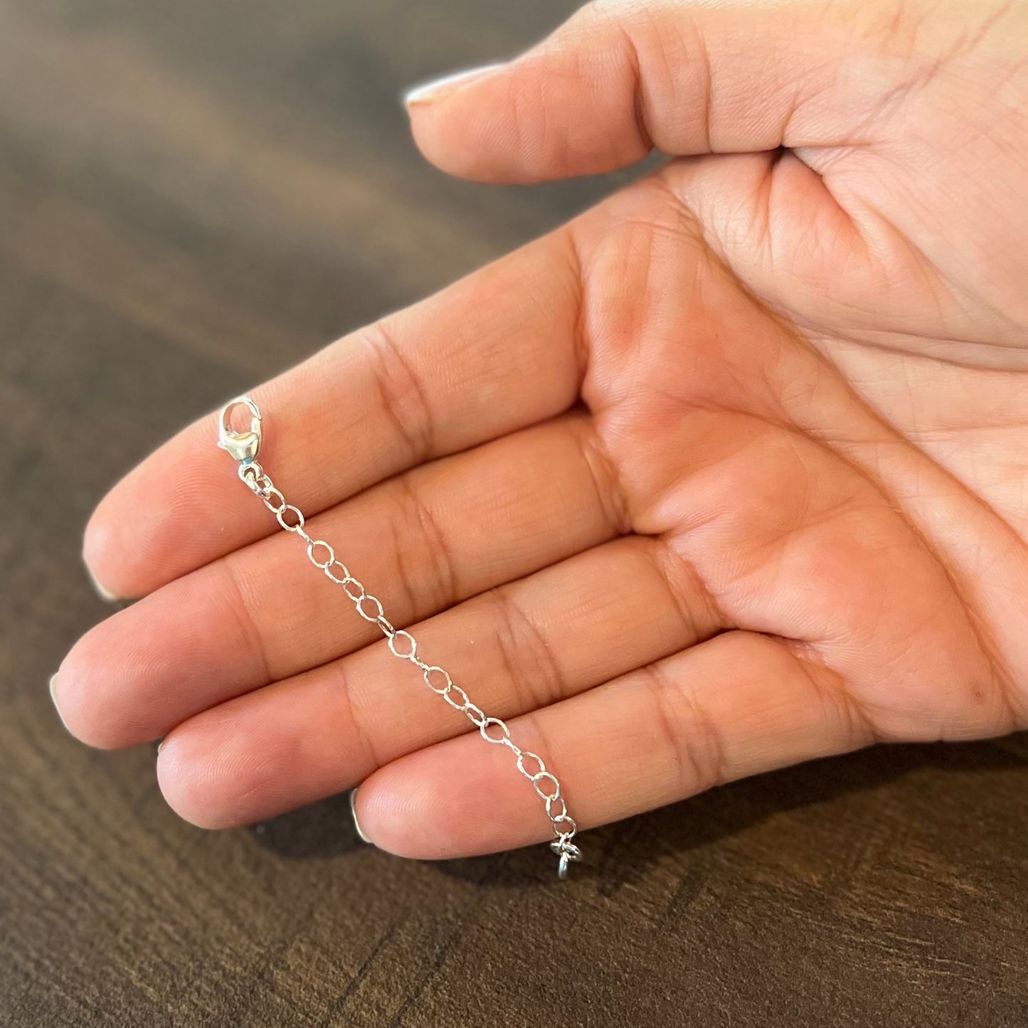 Sterling Silver 3mm Necklace Extender Chain